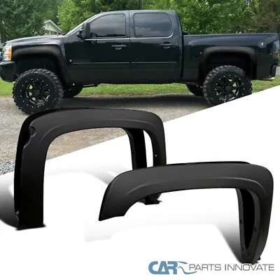 Fits 07-13 Silverado 1500 5.8' Fleetside Matte Black Factory Style Fender Flares • $99.95