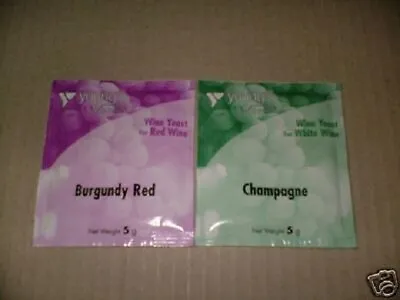 Burgundy And Champagne Wine Yeast For Wine Making Brew. Each Makes 5 Gallons • £4.38