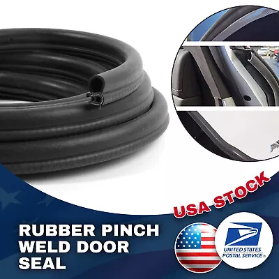 Black 20Ft U Shape Rubber Seal Car Door Edge Guard Molding Trim Protectors Strip • $26.58