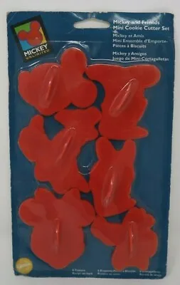 Disney Mickey Mouse & Friends 6-pc Cookie Cutter Set Vintage Wilton 1996 Sealed • $13.98