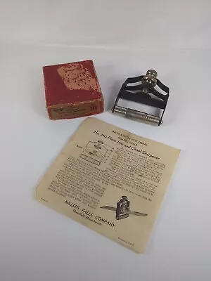 Vintage Millers Falls No. 240 Chisel & Plane Iron Sharpener W/ Box/Instructions • $42.49