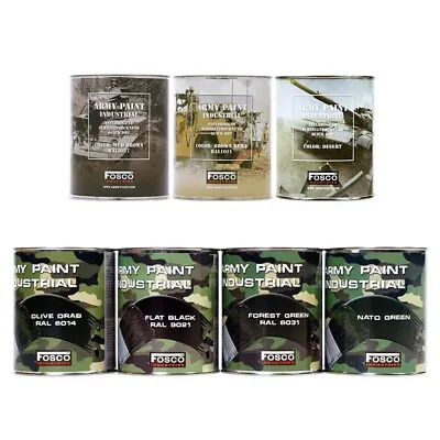 Army Brush On Paint 1L High Quality Matt Military Spec Model Vehicle Camo 1Litre • £24