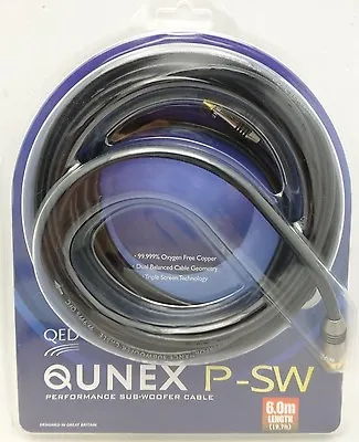 QED Qunex P-SW 6 Meter Subwoofer Cable  • $44.99
