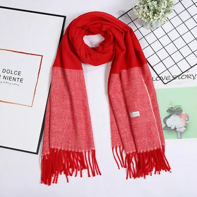 Mens Womens Winter Cashmere Scarf Scarves Plaid Wool Striped Warm Scotland Made • $6.58