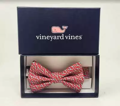 New Boys Vineyard Vines Classic Lobsters Red Bow Tie • $39.99