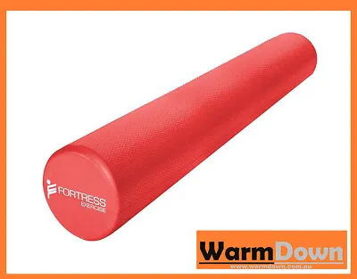 $75 • Buy FORTRESS LONG 90cm ROUND FOAM ROLLER / RED