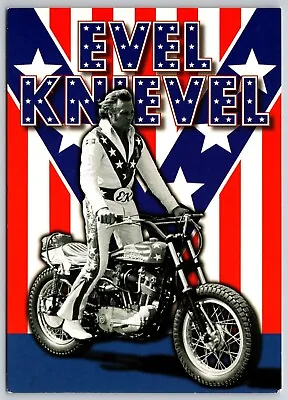 Evel Knievel On Harley Motorcycle - Recent Print (6 X 4 In) Postcard • $5.41