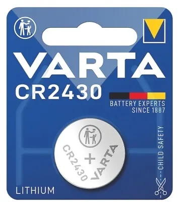 VARTA CR2430 Lithium Battery 3V 6430 X 1  Watchman Sonic Oil Tank Monitor NEW • £3.79