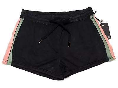 P.J. Salvage Women's XS Dark Slate Grey Side Stripe Drawstring Pajama Shorts • $12.99