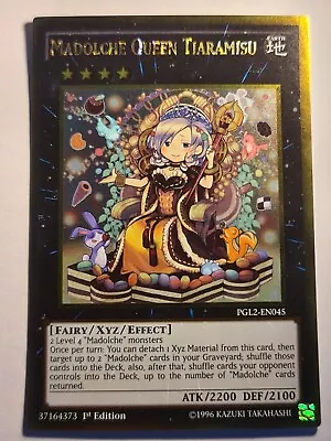 Madolche Queen Tiaramisu●YUGIOH●PGL2●GERMAN●GOLD RARE●1st ED●NM●09280 • $5