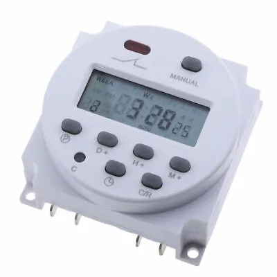 12volt Dc Programmable Digital 12v Timer Control Switch 16 Cycles On / Off • £9.38