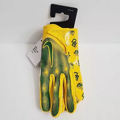 Nike Vapor Jet 7.0 Football Gloves NCAA Baylor Bears PE DX4903-708 Size XL Yello • $139.99