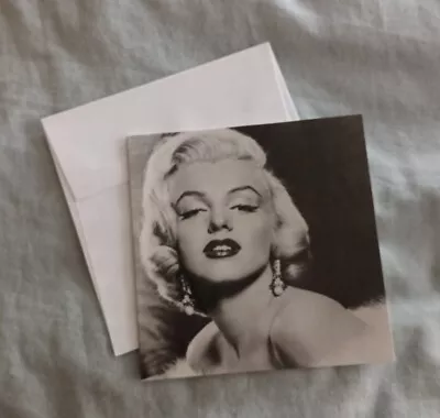 Marilyn Monroe B&W Picture Note/Greeting Card With Envelope. Blank. (b). • £1.99