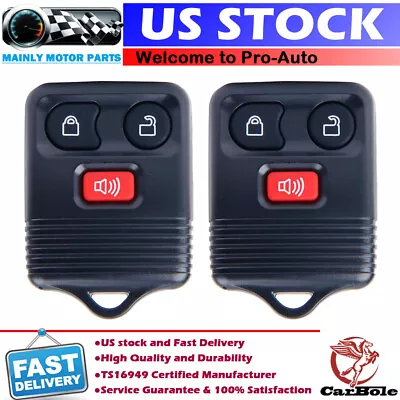 2 Remote Car Key Fob For Ford F-150 1999 2000 2001 2002 2003 2004 2005 2006 2007 • $11.79