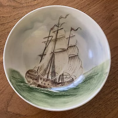 Vintage Martin Boyd Australia Plate Bowl Ship Clipper  Studio Pottery • $180