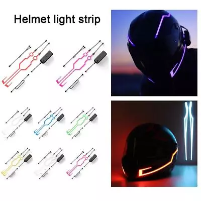 Motorcycle Helmet Night Signal Flashing Cycling Stripes 3 Modes LED Light Strip • $5.18