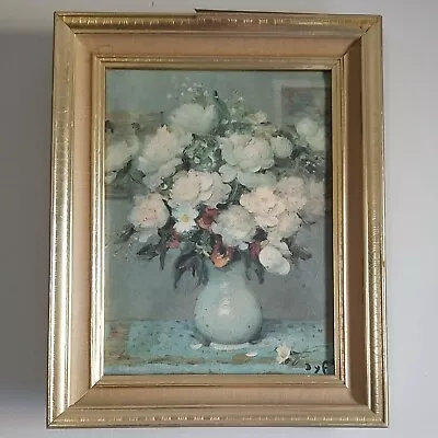 Marcel Dyf  Flowers/Roses Vase Signed Framed Print On Canvas • $35