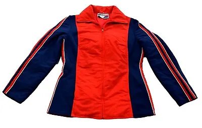 Mens Vintage 70s Red Blue Ski Jacket Anorak Retro Small 36  Chest • £9.95