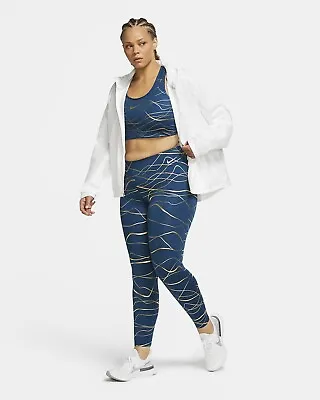 Women's Nike Icon Clash Fast Training Outfit Bra Leggings Set Plus Size 1X New • $154.85