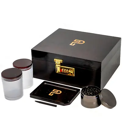 £49.99 • Buy Stash Box With Lock- Includes Smoking Accessories : Grinder, Rolling Tray + More