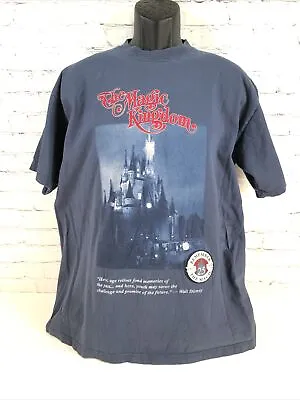 Walt Disney World Mens Blue XL 25th Anniversary Magic Kingdom RARE    2647 • $69.99