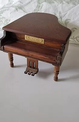 Vintage MUSICALE Miniature Dollhouse Grand Piano Music Box • $17.99