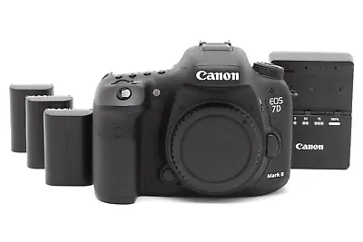 Canon EOS 7D Mark II DSLR Camera Body (98573 Shots) With 3 Batteries #43541 • $399