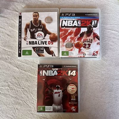 NBA: Live 09 2K11 2K14 Bundle | PlayStation 3 | PAL | Complete • $19.95