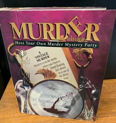 Murder Ala Carte: A Vintage Murder Host Your Own Mystery Party Game • $10