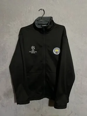 Manchester City Training Football Soccer Jacket Official UCL Fleece Mens Size M • $59.49