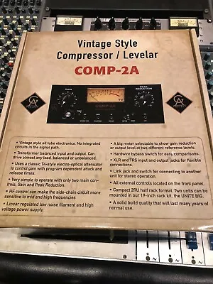 Golden Age Comp2A VINTAGE-Style Tube Compressor Limiting Amplifier - LA-2A  NEW! • $599.99