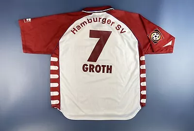 Vintage Hamburg Sv 1999/2000 Home Football Shirt #7groth Match Worn Size Xl • £127.49