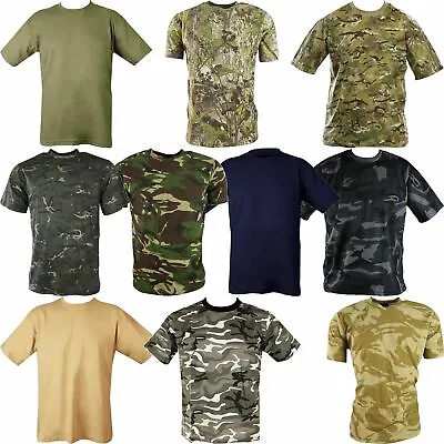 £7.99 • Buy Kombat UK Mens Tactical Army Military Plain Camouflage Crew Neck T Shirt