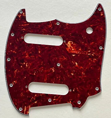 4 Ply Red Tortoise Pickguard Fit Fender OffSet Series Mustang Style Guitar Parts • $21.99