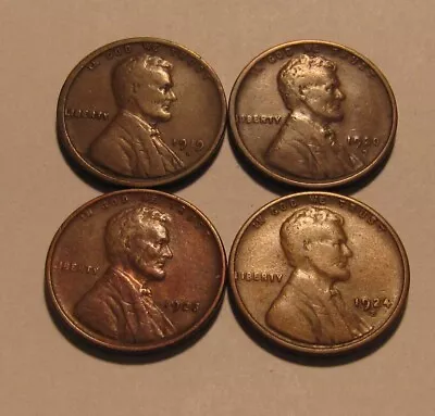 1919 D 1920 D 1923 1924 S Lincoln Cent Penny - Mixed Condition - 17SA • $0.99