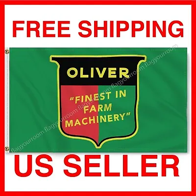 Oliver Tractor Flag Banner 3x5 Ft Sign Farm Finest Machinery Tractor Quality  • $13.77