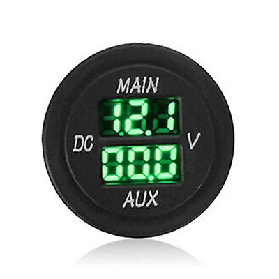 12-24V Dual Battery Monitor Volt Meter LED Digital Car Boat Marine Voltage Gauge • $13.99