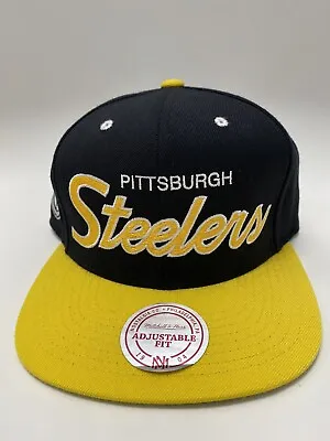 Pittsburgh Steelers Mitchell & Ness Script Logo SnapBack • $25