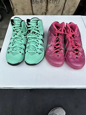 Nike Mens Hyperdunk Lime Green Basketball Shoes Sneakers Size 10 And Pink • $24.50