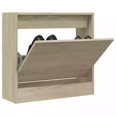 Shoe Cabinet With 4 Flip-Drawers Shoe Storage Shelf Shoe Rack Cupboard VidaXL • £43.99