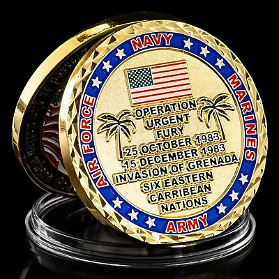 Operation Urgent Fury Invasion Of Grenada Challenge Coin • $21.95