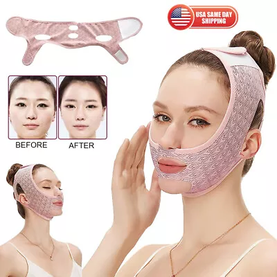 Beauty Face Sculpting Sleep Mask V Line Lifting Mask Facial Slimming Strap 2023 • $8.99