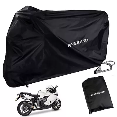 L Motorcycle Storage Cover Waterproof Dust UV For Kawasaki Ninja 250 300 400 H2 • $20.98