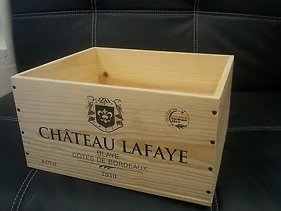 £13.95 • Buy ** 1 French Bottle Genuine Wooden Wine Crate Box Planter Hamper Storage **