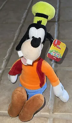 Disney Junior Goofy Stuffed Plush 12  Mickey Mouse Clubhouse Just Play W/ Tags! • $15