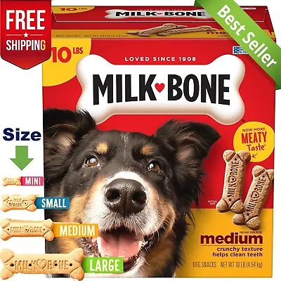 Milk-Bone Original Dog Biscuits Medium Crunchy Dog Treats 10 Lbs • $22.49