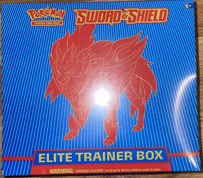 Pokemon TCG: Sword And Shield Zamazenta Elite Trainer Box - Factory Sealed ETB • $70