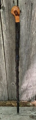 $235 • Buy Antique Vintage Irish Blackthorn Shillelagh Knob Swagger Walking Stick 36  Cane
