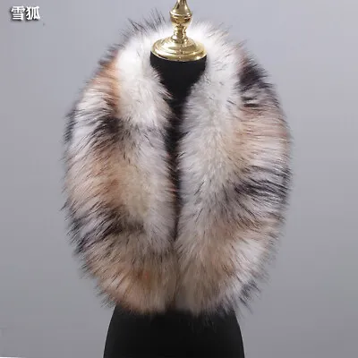 £24.36 • Buy 35  Fox Fur Tail Scarf Collar Scarves Shawl Stole Wrap Cosplay Toy Fox Fur Shawl