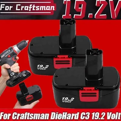 2Pack For Craftsman 19.2 Volt 11375 Battery C3 DieHard 130279005 11376 130279003 • $33
